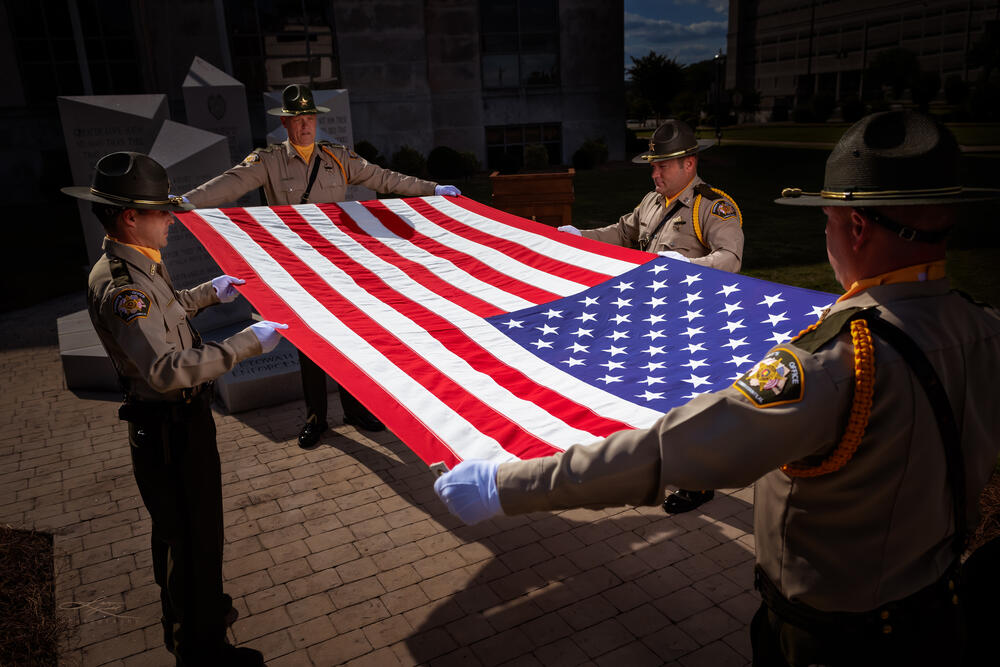 Honor guard flag