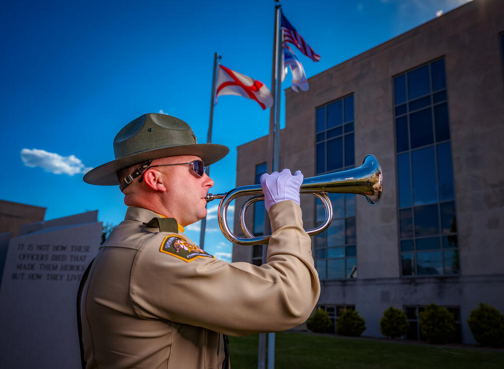 Honor guard taps